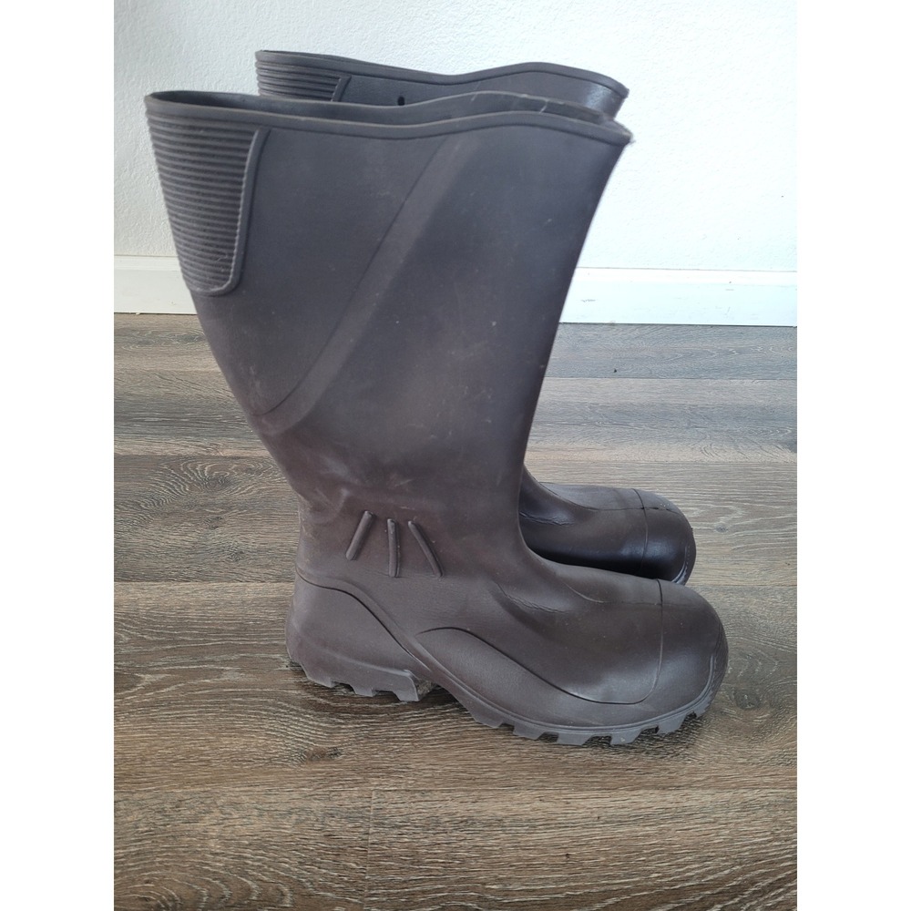 OSCA Cruiser Men's Brown Rubber Boots Lightweight size 12 Rain Waterproof - Picture 3 of 7